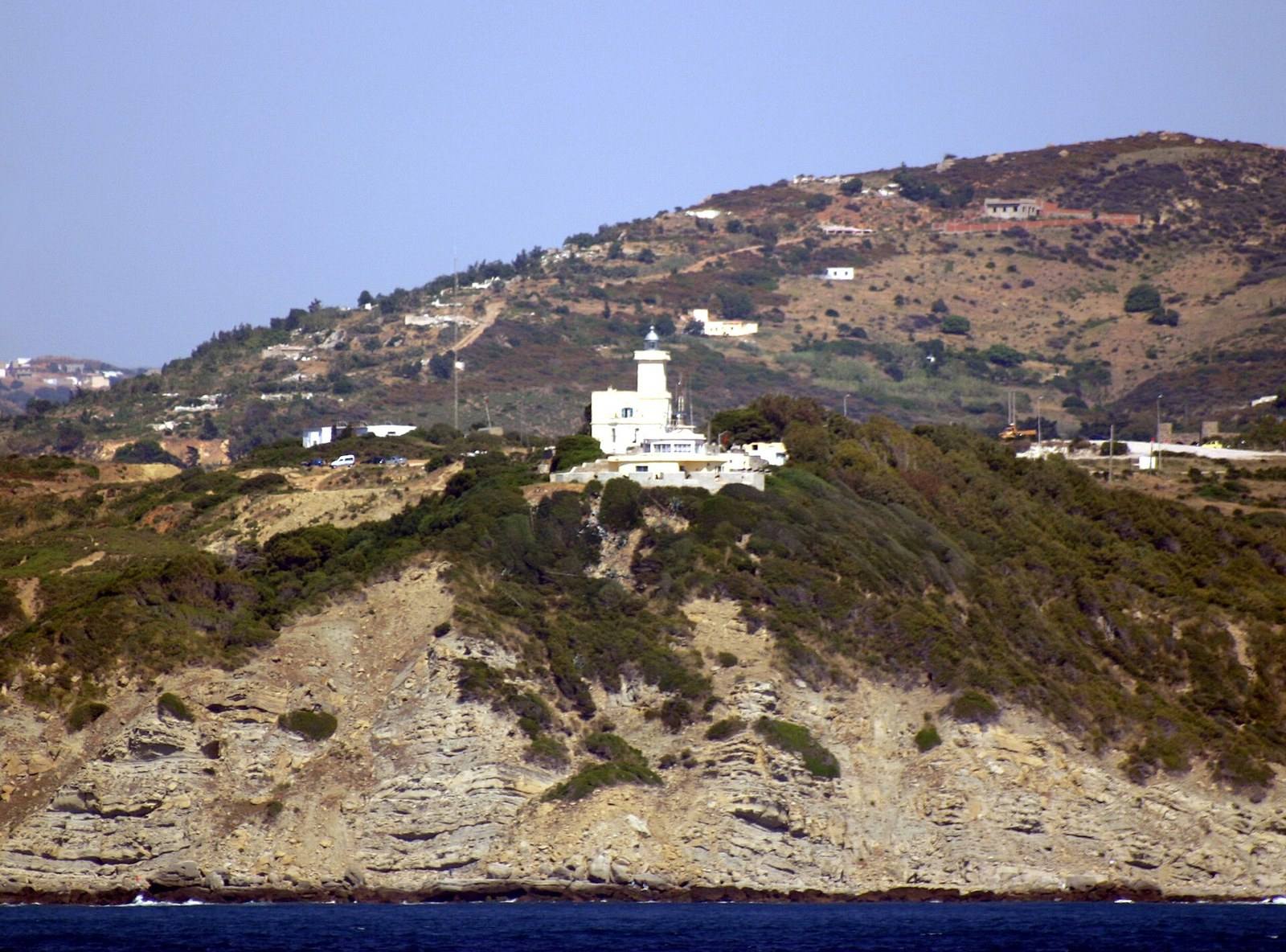 The Cap Malabata lighthouse above the Strait of Gibraltar