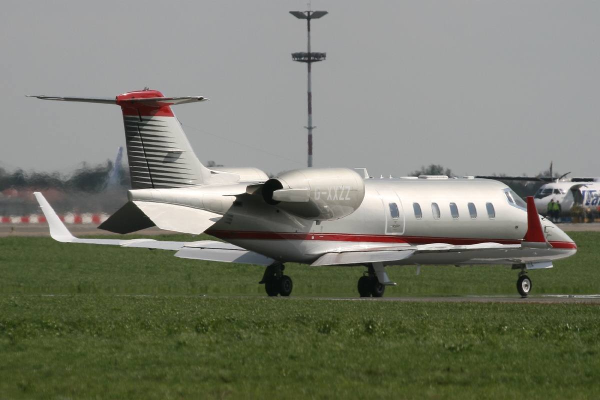 Gama Aviation Learjet 60 registration G-XXZZ on the ramp