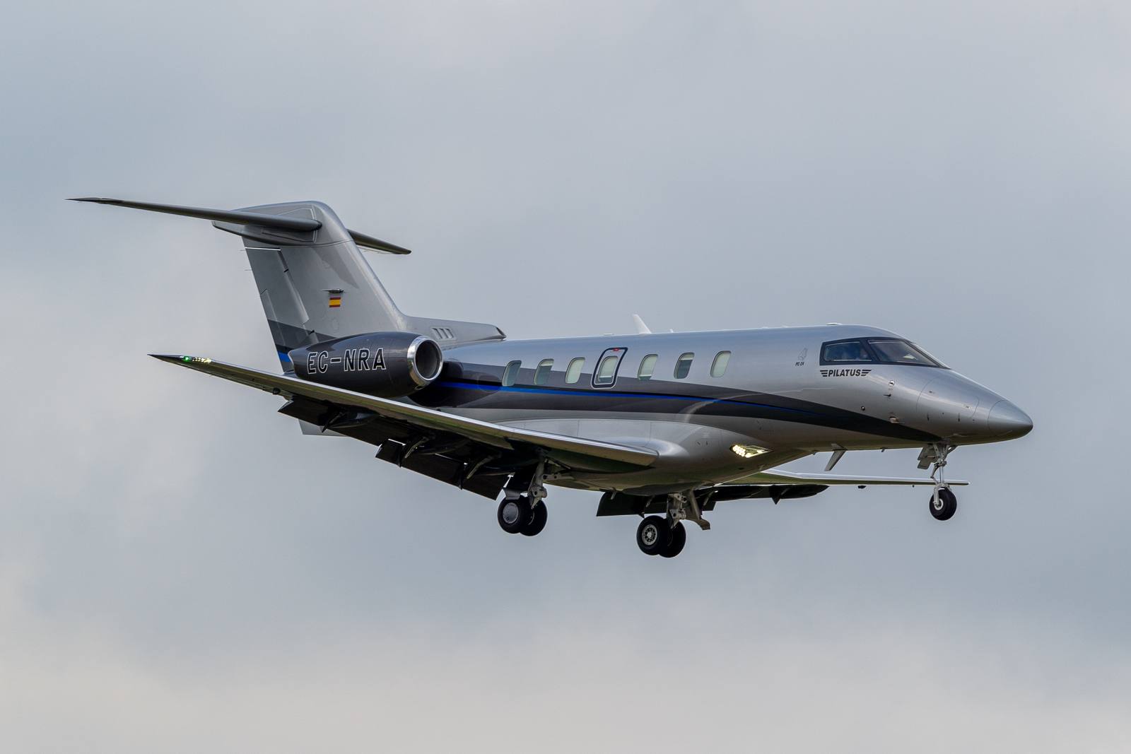 Pilatus PC-24 registration EC-NRA landing