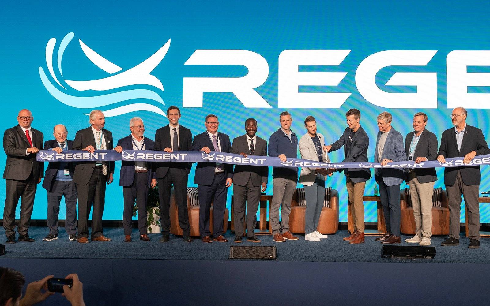 Ribbon cutting ceremony at REGENT’s Seaglider Manufacturing Facility in Rhode Island